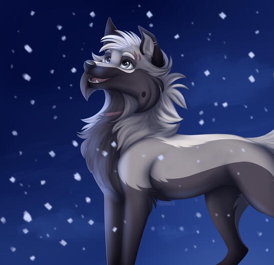 Scene with simple background