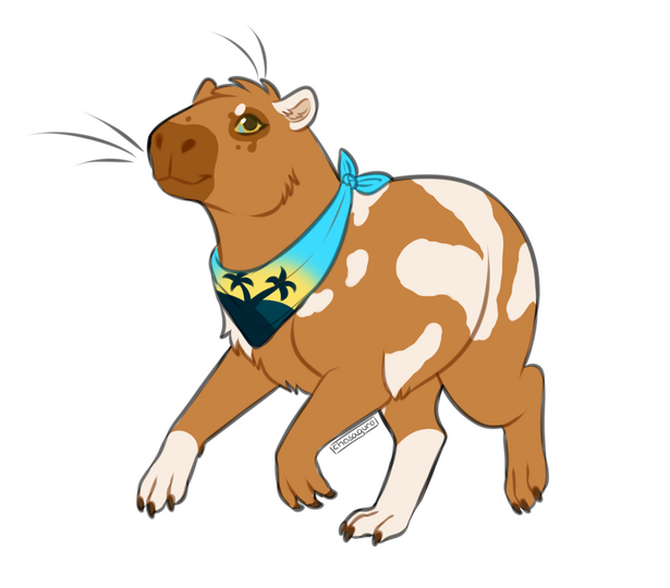 Flat colored full-body sketch Flat colored full-body sketch